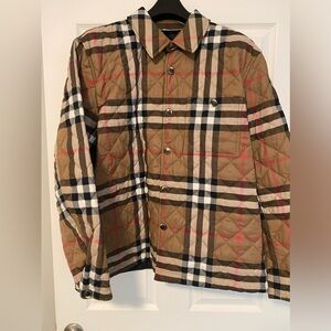Burberry NWT quilted Check Jacket size large